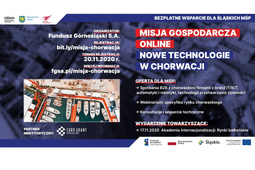 informacja o misji gospodarczej online do Chorwacji 